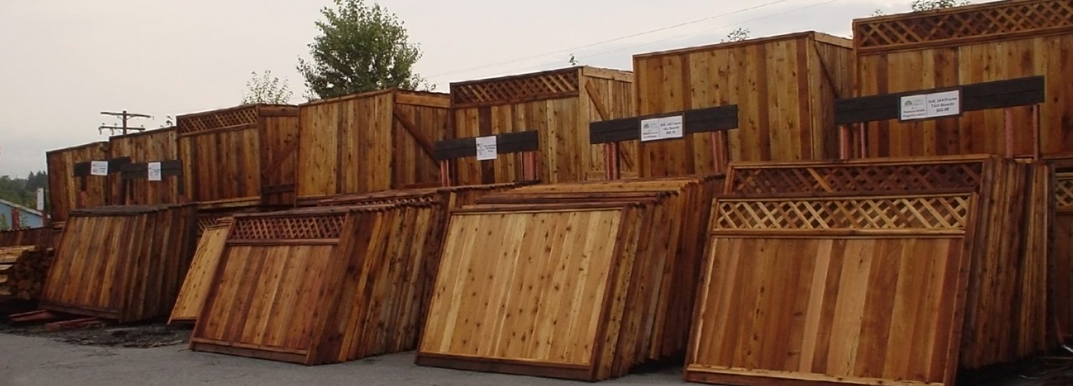Cedar Fencing Langley Fence Panels, Boards, Sofit, Fascia & More