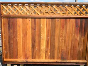 #1 6x8 Diagonal Lattice Cedar Fence Panel