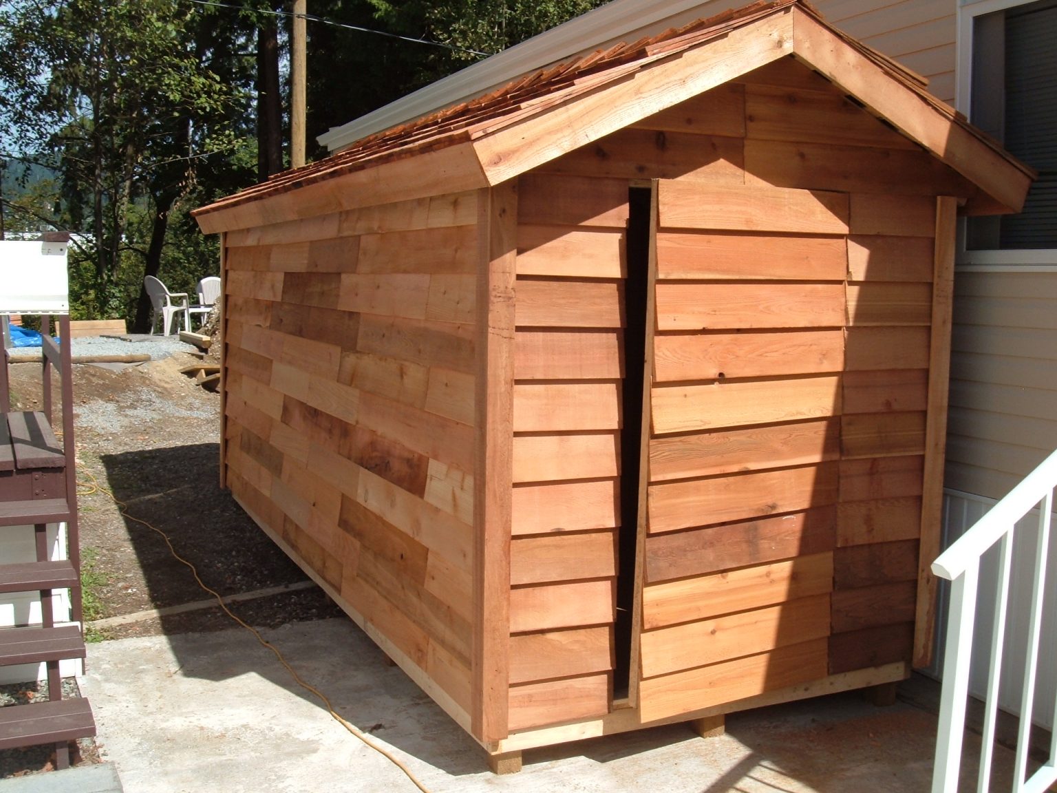 Custom Shed 6x16 Surrey Cedar Lumber, Panels, Siding, Shingles