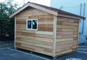 Cedar Shed Installation with window