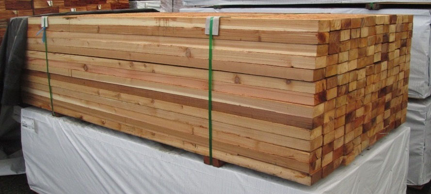 2x4 Blue Ribbon Cedar Rails, Rough