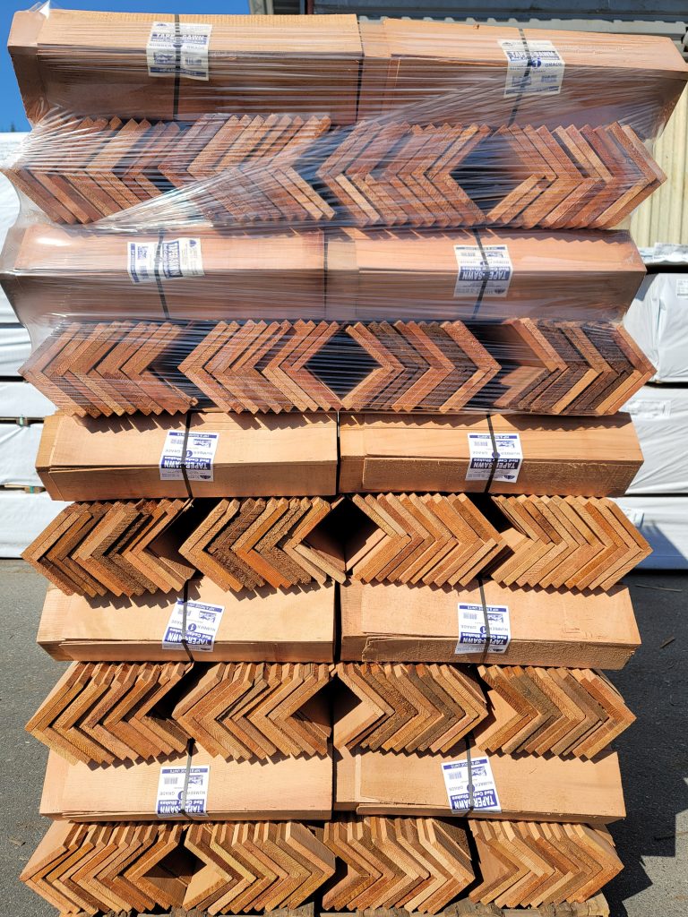 Cedar Roofing - 5/8" x 24" #1 Taper Sawn Cap